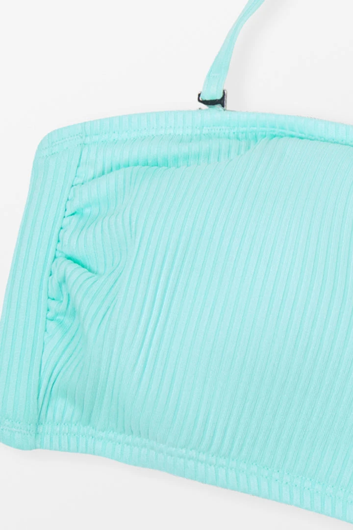 CUPSHE Arizona Road Trip Back Hook Solid Bikini Top