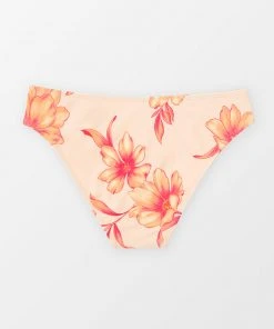 CUPSHE Bikinis Retro Flowers Standard Rise Hipster Bikini Bottoms
