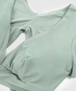 CUPSHE The Waves V Neck Top & Ruched High Waist Plus Size Bikini Set