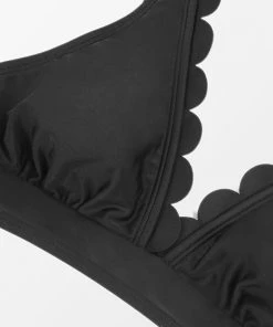 CUPSHE Encounter Under The Waves Banded Scalloped Bikini Set Bikinis