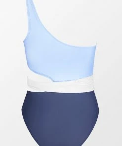 CUPSHE Santorini Solid Colorblock Cutout One Piece Swimsuit