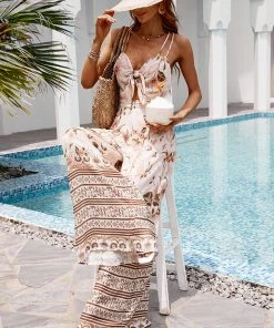 CUPSHE Esperanza Thin Straps Bunny Tie Backless Jumpsuit Accs & Clothing