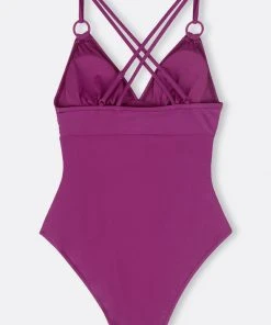 CUPSHE Elliot O-ring Crisscross Back Tummy Control One Piece Swimsuit