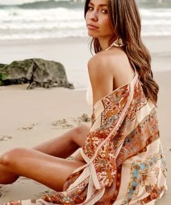 CUPSHE Paola Dolman Sleeve Fringe Maxi Kimono