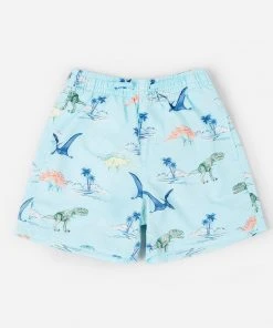 CUPSHE Swimwear BOGO 40% OFF Dino Daze Boys’ Adjustable Volley Shorts