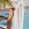 CUPSHE Cover Ups Maritza Tie Waist Maxi Cut Out Cover Up