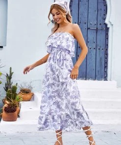 CUPSHE Milena Off-shoulder Frill Shift Dress Dresses