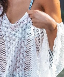 CUPSHE Ellis Crochet Tassel V-neck Kaftan