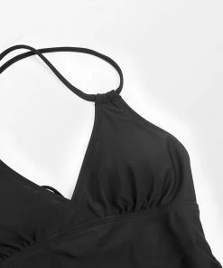 CUPSHE Swimwear BOGO 40% OFF The Wizard Of Oz Black V Neck Tankini And Hipster Set