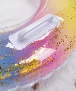 CUPSHE Rainbow Sherbet Inflatable Swimming Ring