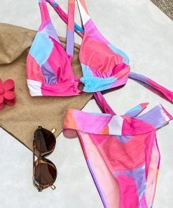 CUPSHE Abstract Expressions Tall Tri And Classic Hipster Bikini Set Bikinis