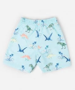 CUPSHE Swimwear BOGO 40% OFF Dino Daze Boys’ Adjustable Volley Shorts