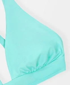 CUPSHE Bikinis Luminescent Tall Tri And Banded Mide Rise Hipster Bikini Set