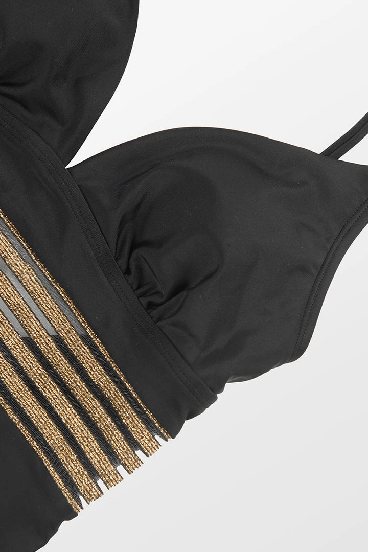 CUPSHE The Waves V Neck Cutout Tie Back One Piece Swimsuit One Pieces