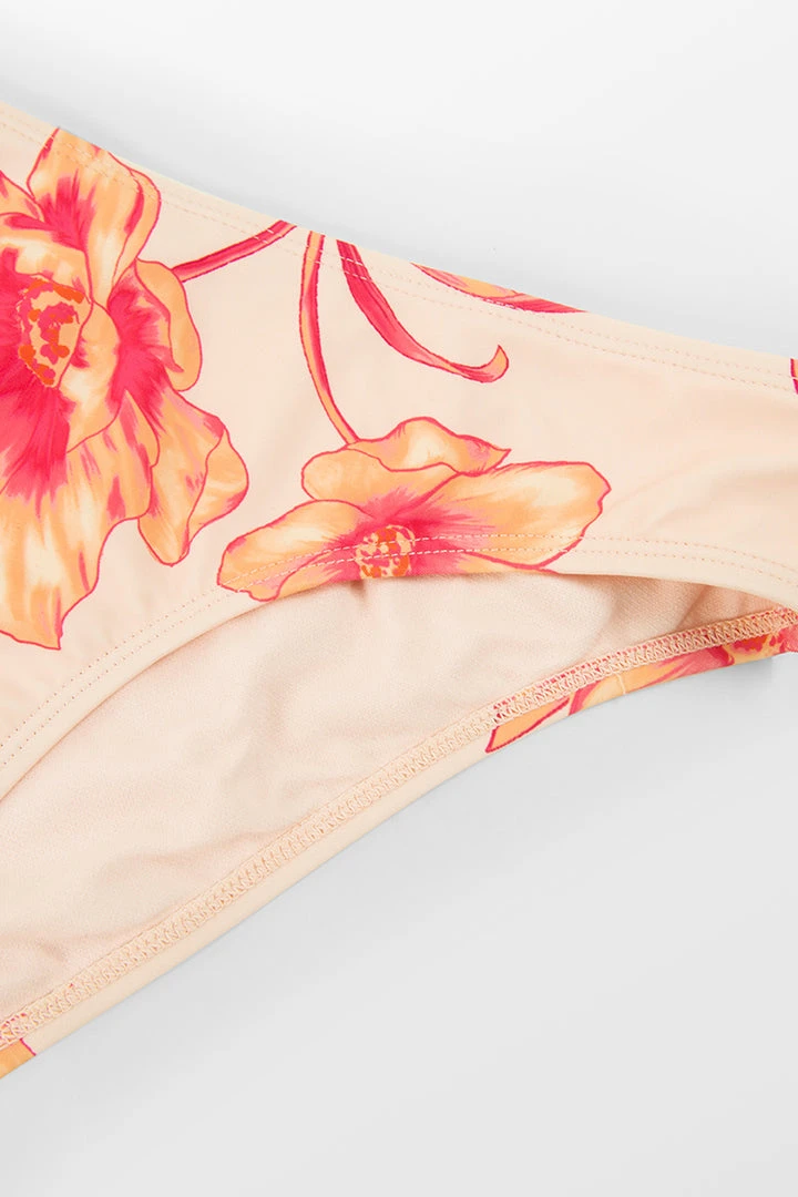 CUPSHE Bikinis Retro Flowers Standard Rise Hipster Bikini Bottoms