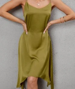CUPSHE Amelie Tie Back Slip Dress Dresses