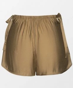 CUPSHE Annika Elastic Waist Tie Split Short Cover Ups