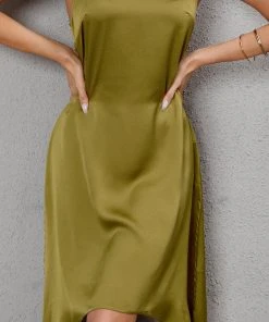 CUPSHE Amelie Tie Back Slip Dress Dresses