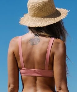 CUPSHE Wild Romance Solid Knotted Bikini Top Bikinis