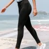 CUPSHE Sunshine Side Black High Waisted Leggings