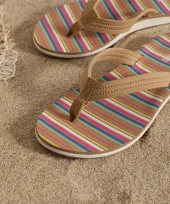 CUPSHE Baker Beach Stripe Flat Sandals