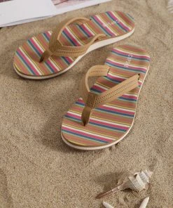 CUPSHE Baker Beach Stripe Flat Sandals