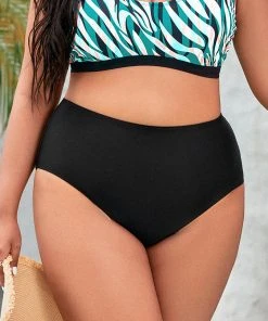 CUPSHE Amiyah Black Plus Size Bikini Bottom