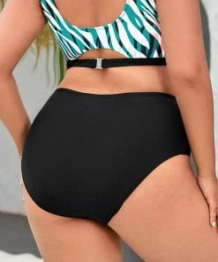 CUPSHE Amiyah Black Plus Size Bikini Bottom