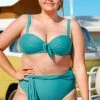 CUPSHE Swimwear UP TO 70% OFF Kristin Tie Front Plus Size Bikini Bottom