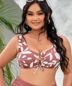CUPSHE Swimwear BOGO 40% OFF Delicate Expressions Plus Size Bralette Bikini Top