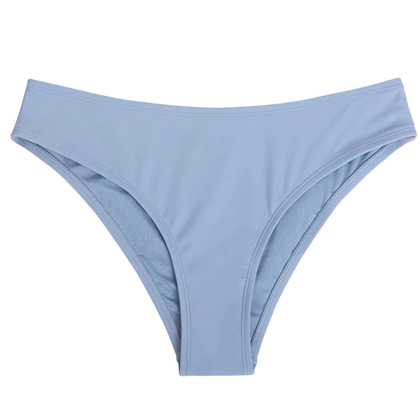 CUPSHE Ayla Blue Low Waisted Bikini Bottom