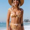 CUPSHE Alissa Floral Knot Front Bikini
