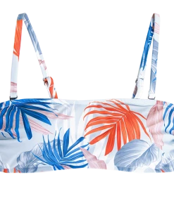 CUPSHE Carrie Tropical Leafy Bikini Top Bikinis