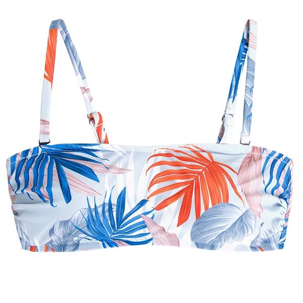 CUPSHE Carrie Tropical Leafy Bikini Top Bikinis