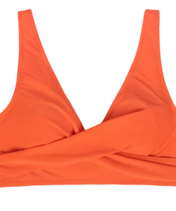 CUPSHE Monroe Orange Lace-up Back Bikini Top Swimwear BOGO 40% OFF