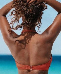 CUPSHE Swimwear BOGO 40% OFF Brook O-ring Halter Bikini Top