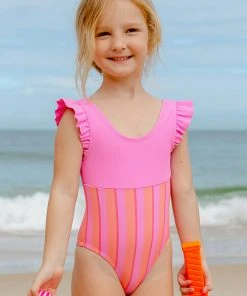 CUPSHE One Pieces Wild Ronarce Ruffles Girls One Piece Swimsuit