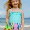 CUPSHE Lanirescert Girls Swim One Piece Swimsuit One Pieces