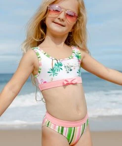 CUPSHE Palm Beach Girls Tankini Set