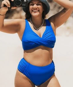 CUPSHE Dessert & Daiquiris Bralette Tummy Control Plus Size Bikini