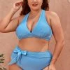 CUPSHE Swimwear BOGO 40% OFF Strawberry Field Tall Tri Plus Size Bikini Top