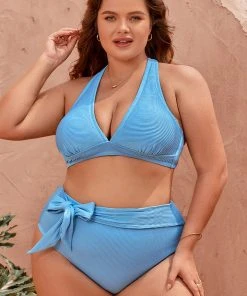 CUPSHE Swimwear BOGO 40% OFF Strawberry Field Tall Tri Plus Size Bikini Top