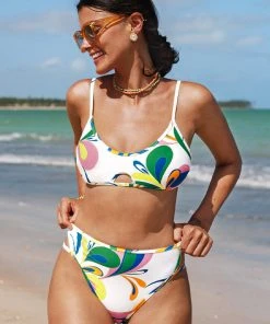 CUPSHE Swirlwind Cutout Cheeky High Leg Bikini Bottom Swimwear BOGO 40% OFF