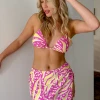 CUPSHE Swimwear UP TO 70% OFF Wild One Slide Triangle And Side Open Swim Skirt Bikini Set