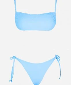 CUPSHE Beach Party Slide Bandeau And Extra Cheeky Hipster Bikini Set