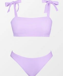 CUPSHE Swimwear UP TO 70% OFF Summer Glow Up Square Bralette And Classic Hipster Bikini Set
