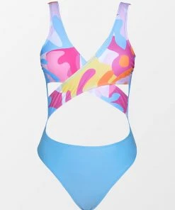 CUPSHE Summer Dreams Wrap Front Monokini Swimsuit
