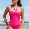 CUPSHE One Pieces Maing Day Trip Twist Molded Bandeau One Piece Swimsuit