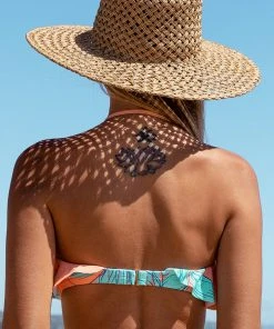 CUPSHE Swimwear BOGO 40% OFF Blooming Flowers Flounce Bandeau Bikini Top
