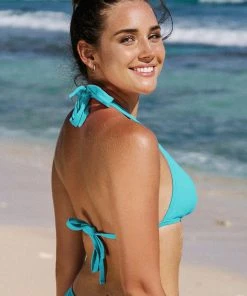 Swimwear UP TO 70% OFF Cupshe Basics Halter Back Tie Top